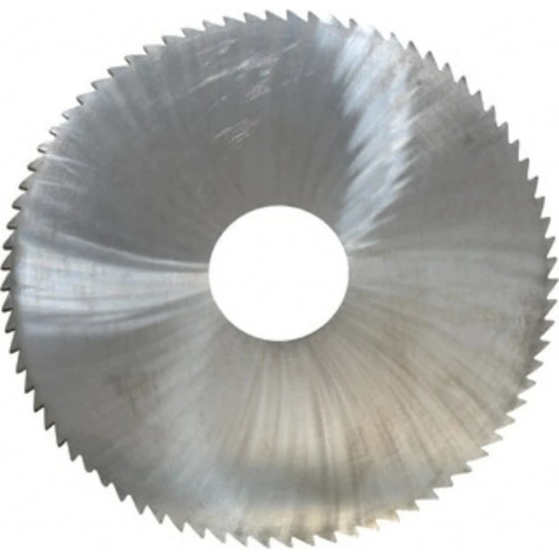 Made in USA 4 x 0.0938, 1 Arbor, 80-Tooth Solid Carbide Slitting & Slotting Saw Uncoated, RH Cut, Straight Teeth, Con...